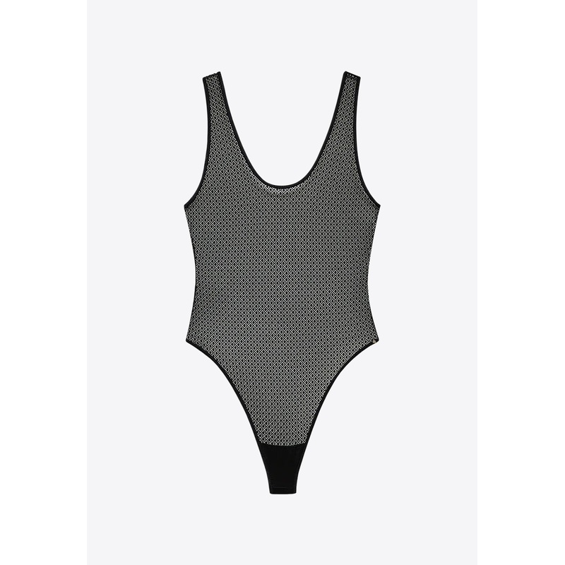 Alysha Geometric Sheer Bodysuit