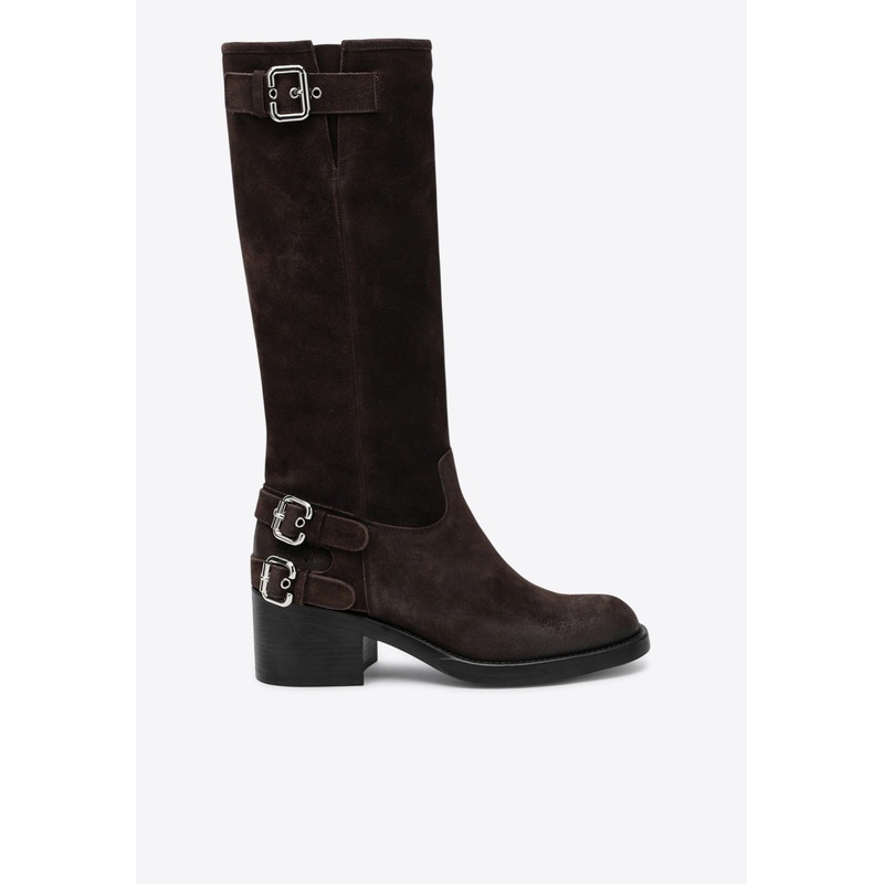 Dakota Knee-High Biker Boots