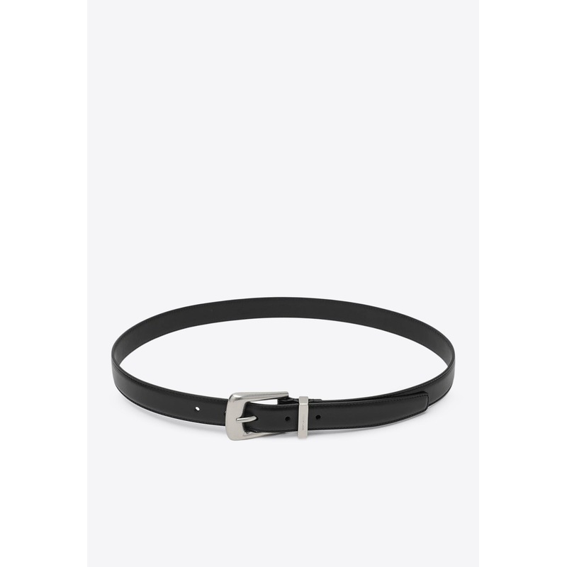 Folk-Buckle Leather Belt