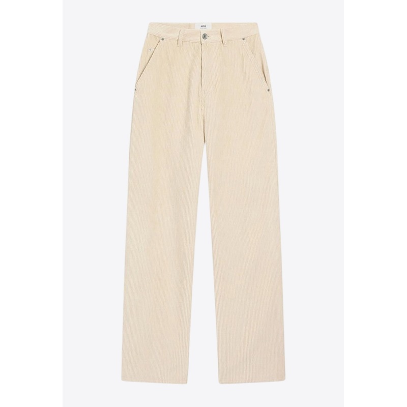 Logo Patch Corduroy Pants