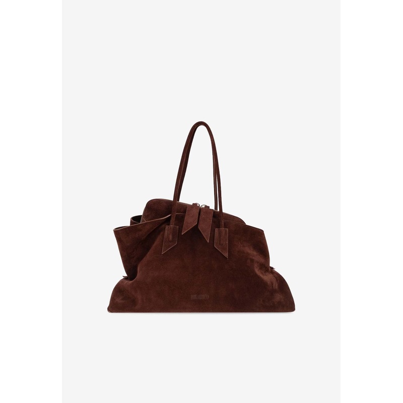 Medium La Passeggiata Suede Tote Bag