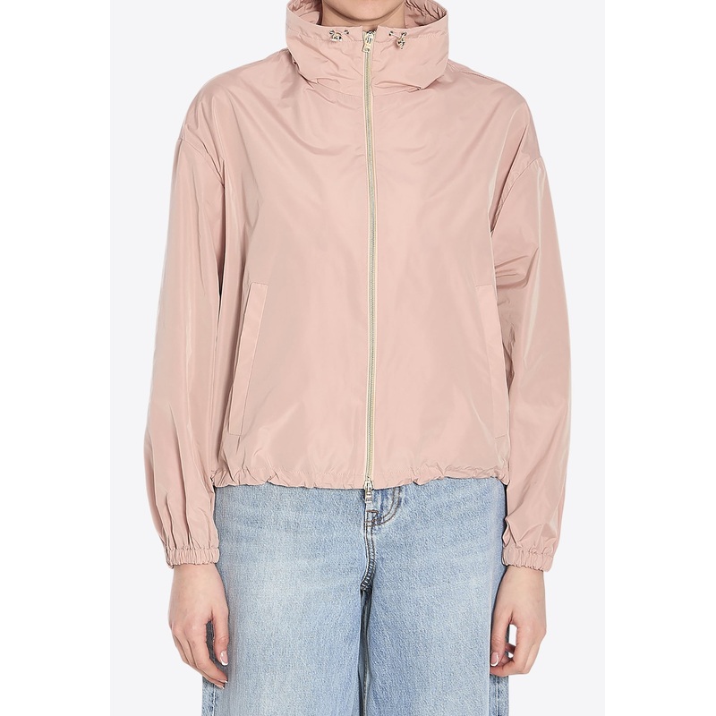 New Techno Taffeta Zip-Up Jacket