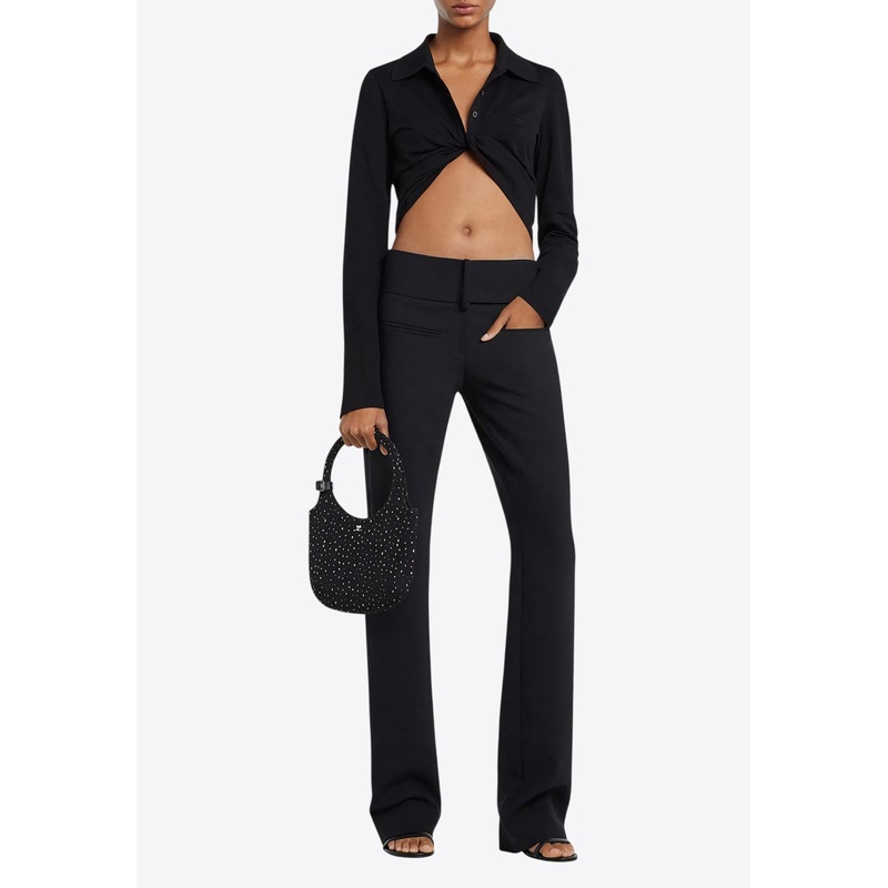 Polo Twist Cropped Top