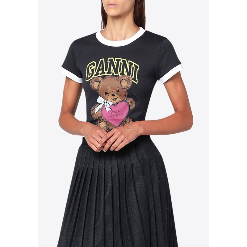 Teddy Print Crewneck T-shirt