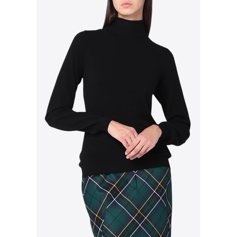 Turtleneck Sweater with Tie-Up Back