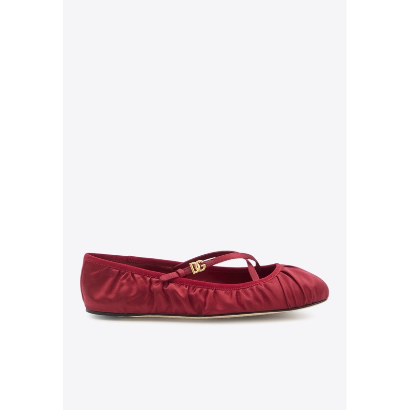 Vally Satin Ballet Flats