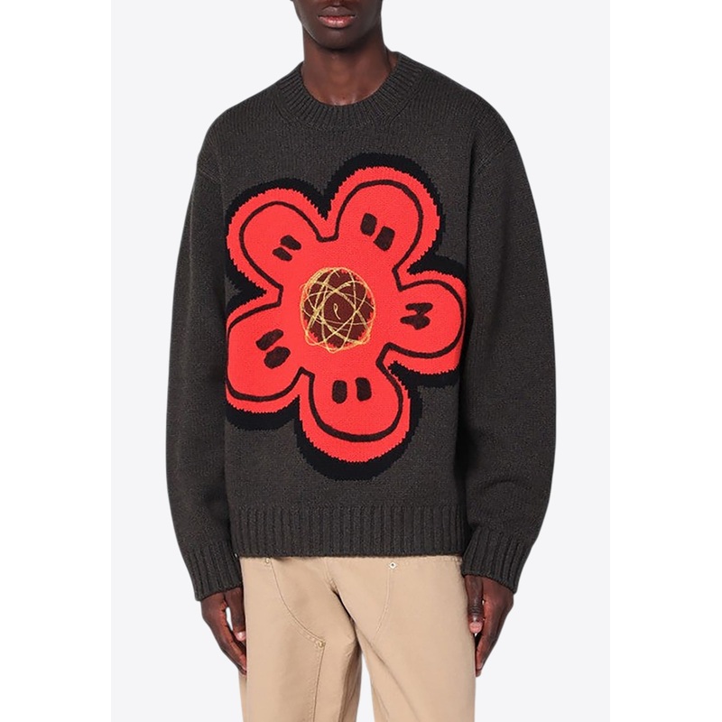 X Futura 2000 Embroidered Wool Sweater