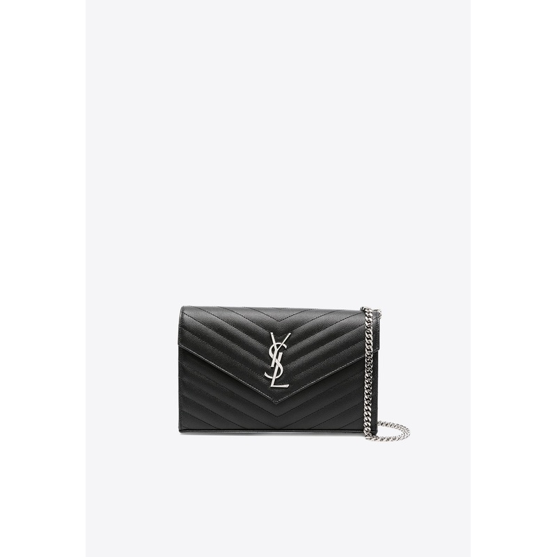 Cassandre Quilted Leather Clutch Bag