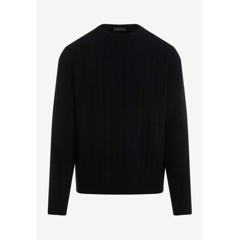 Crewneck Wool and Cashmere Sweater