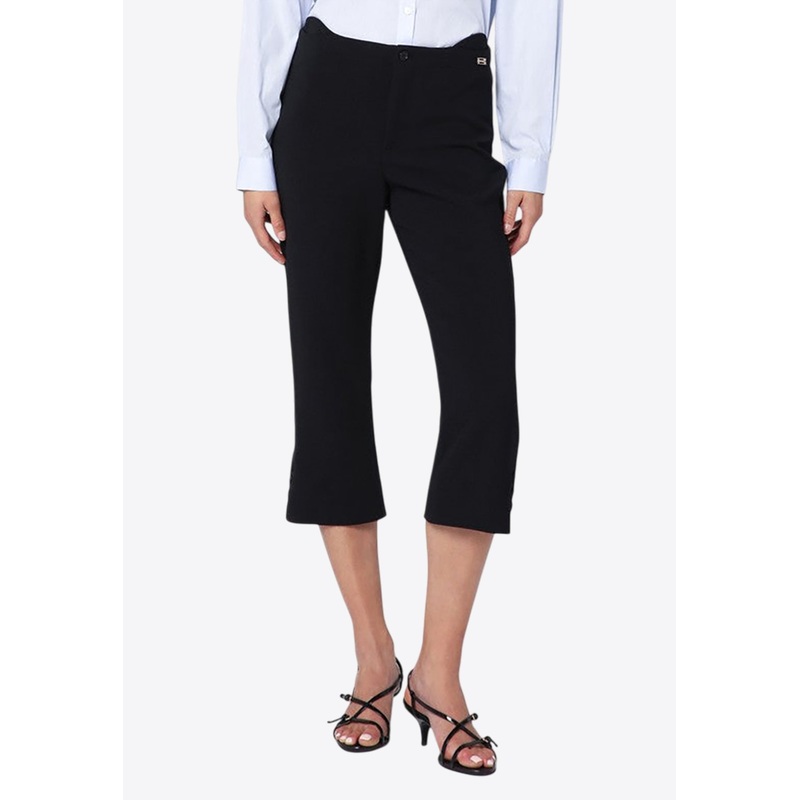 Cropped Pants in Wool-Blend