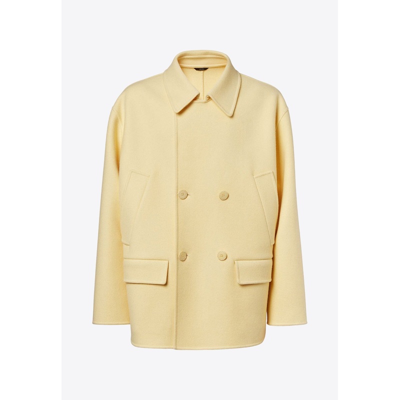 Double-Breasted Wool Pea Coat