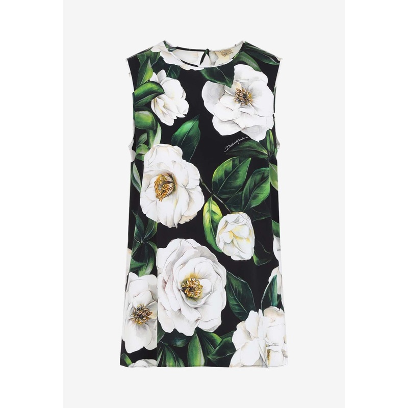 Floral Print Sleeveless Top