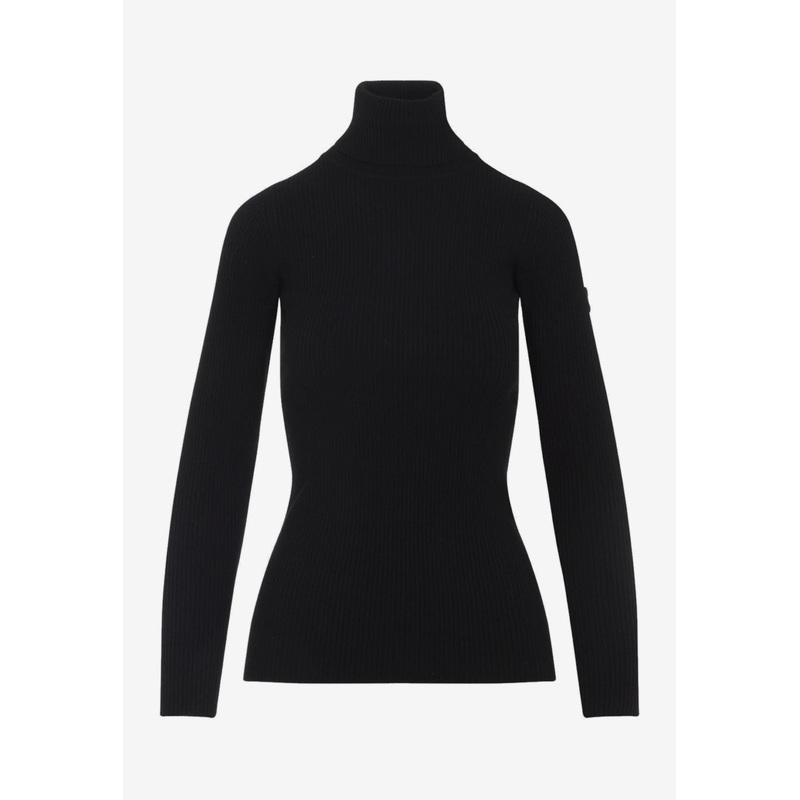 High-Neck Wool and Cashmere Sweater