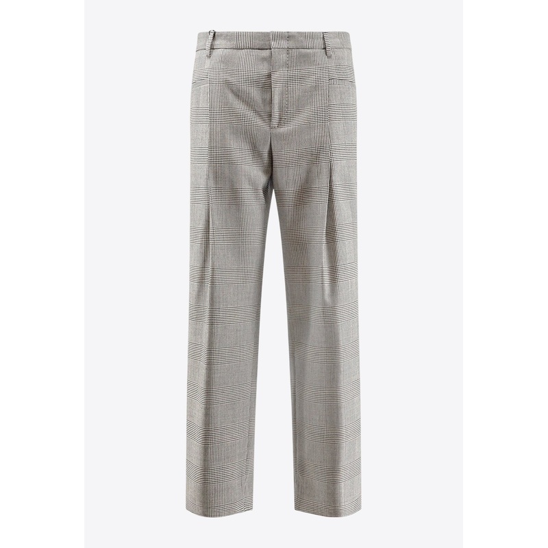 Houndstooth Wool Pants