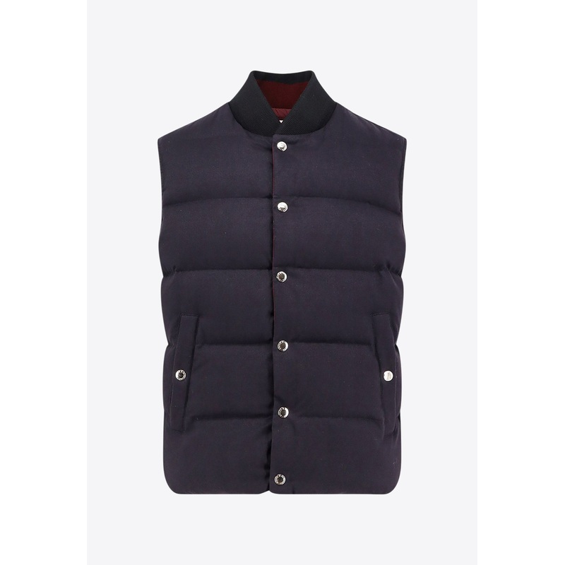 Logo Patch Reversible Down Vest