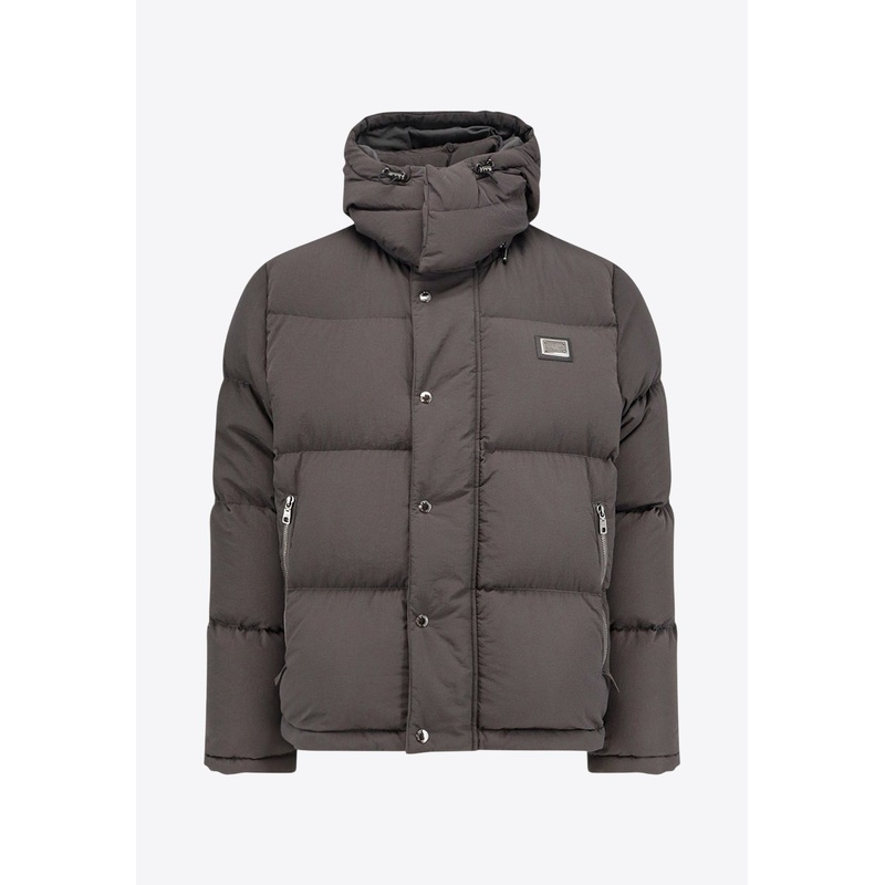 Logo Plaque Down Jacket