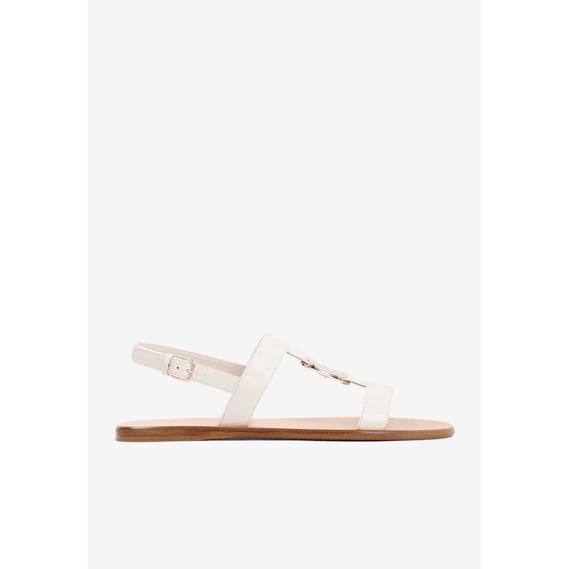 Strappy Leather Flat Sandals