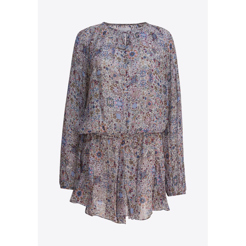 Bess Floral Print Mini Dress