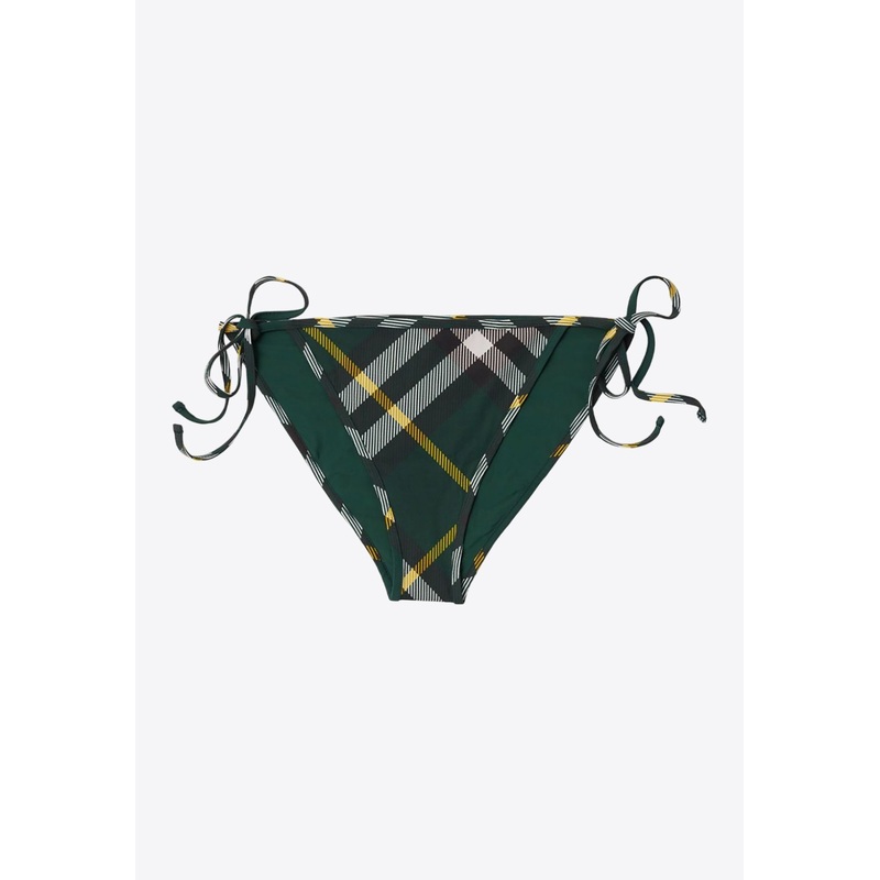 Check-Pattern Bikini Briefs
