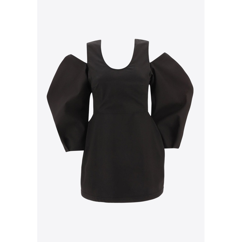 Cut-Out Crewneck Top