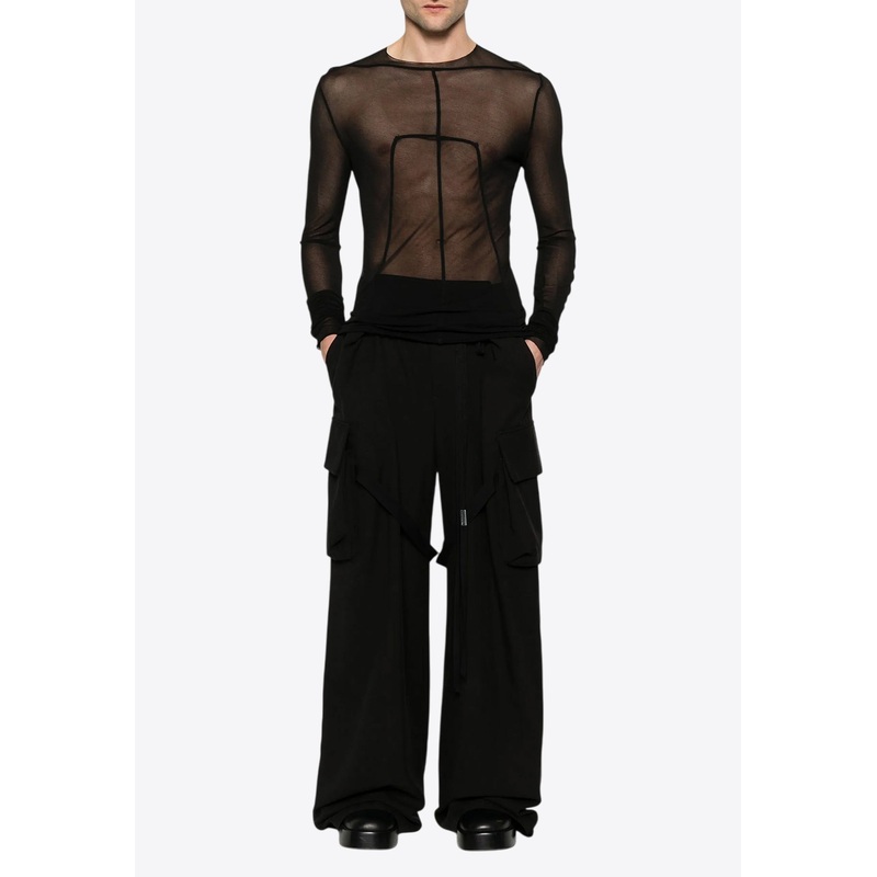 Edfu Long-Sleeved Sheer T-shirt