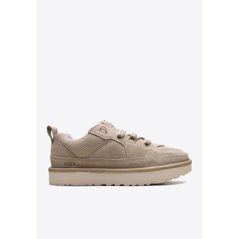 Lo Lowmel Suede and Mesh Sneakers