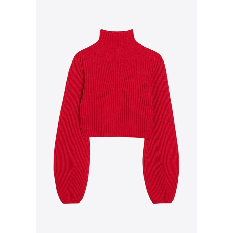 Marmo Turtleneck Cropped Sweater