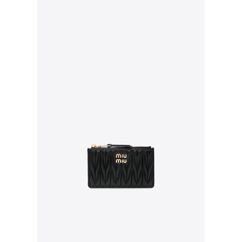 Matelass Zipped Leather Wallet