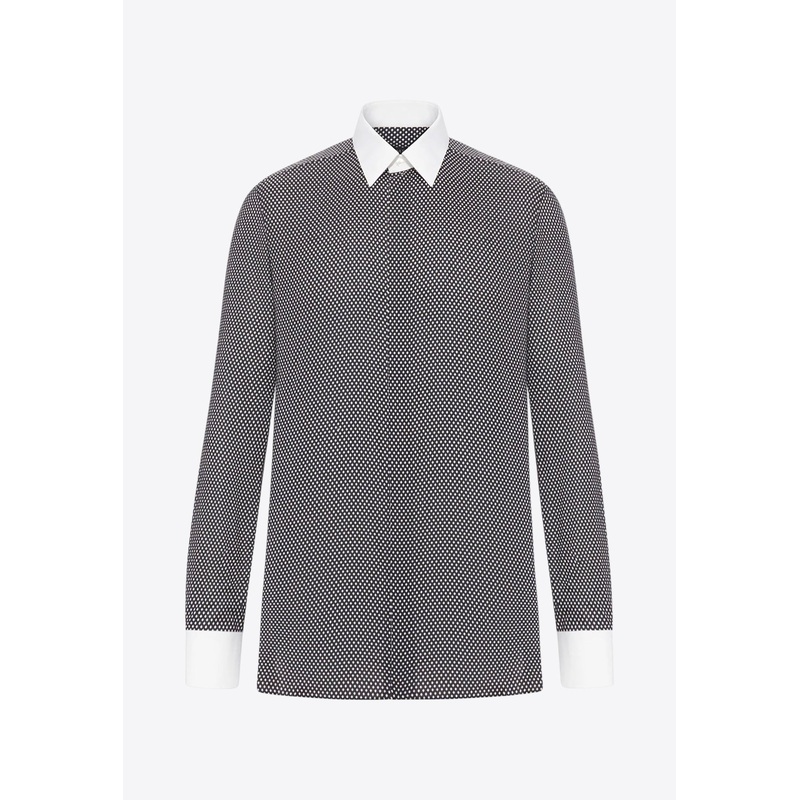 Patterned Buttoned Shirt