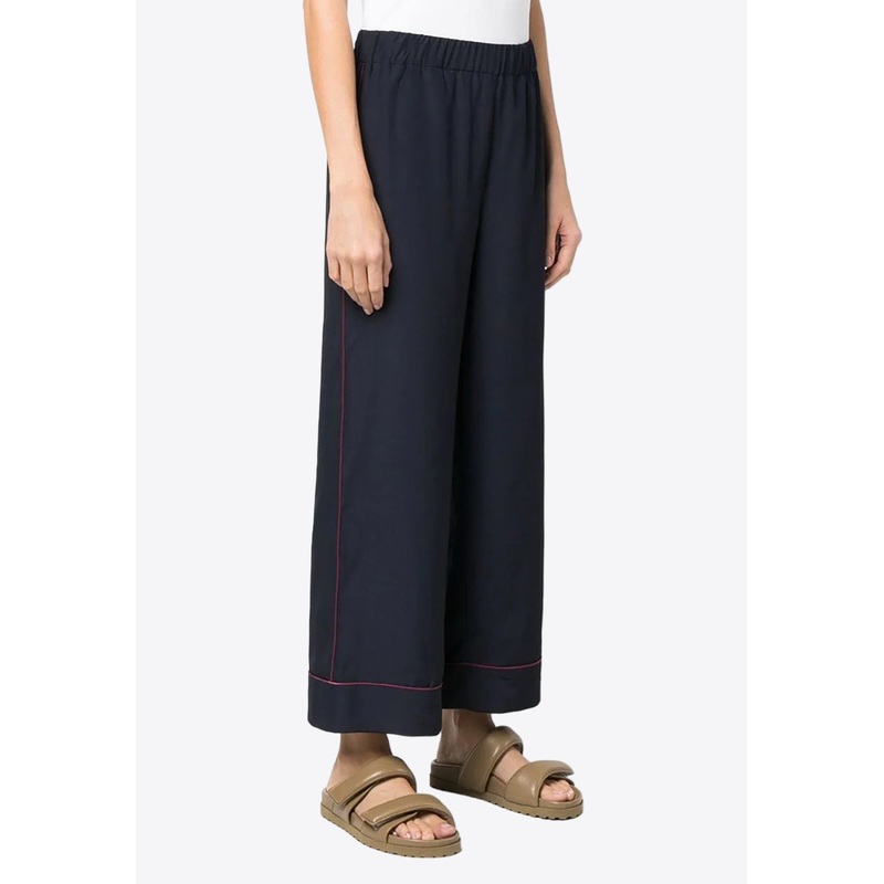 Straight-Leg Cropped Pants