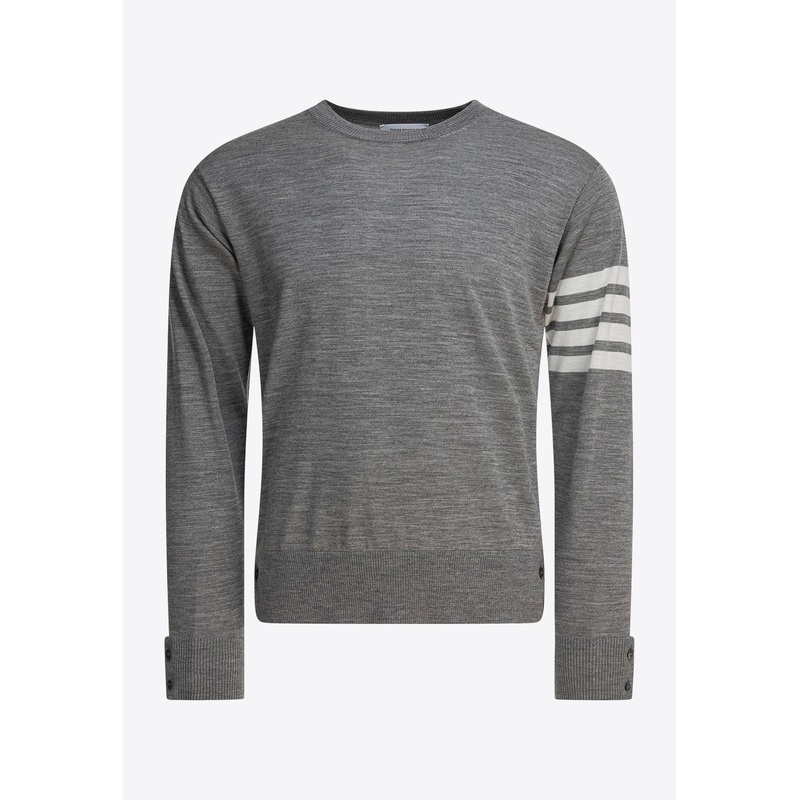 4-bar Stripes Wool Sweater