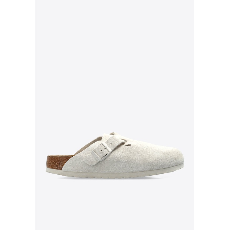 Boston Suede Flat Clogs