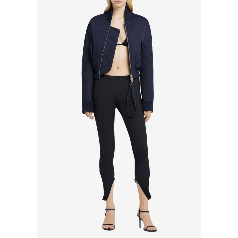 Capri Leggings with Embroidered Logo