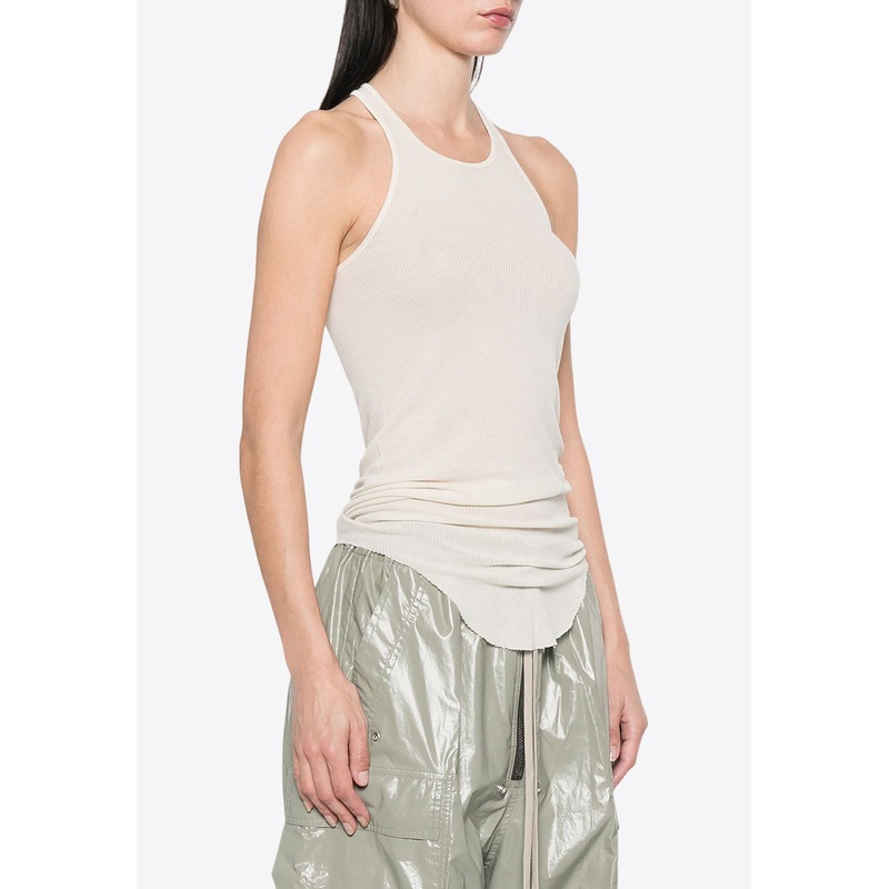 Fine-Ribbed Tank Top