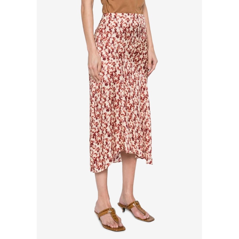 Lisanne Silk-Blend Midi Skirt