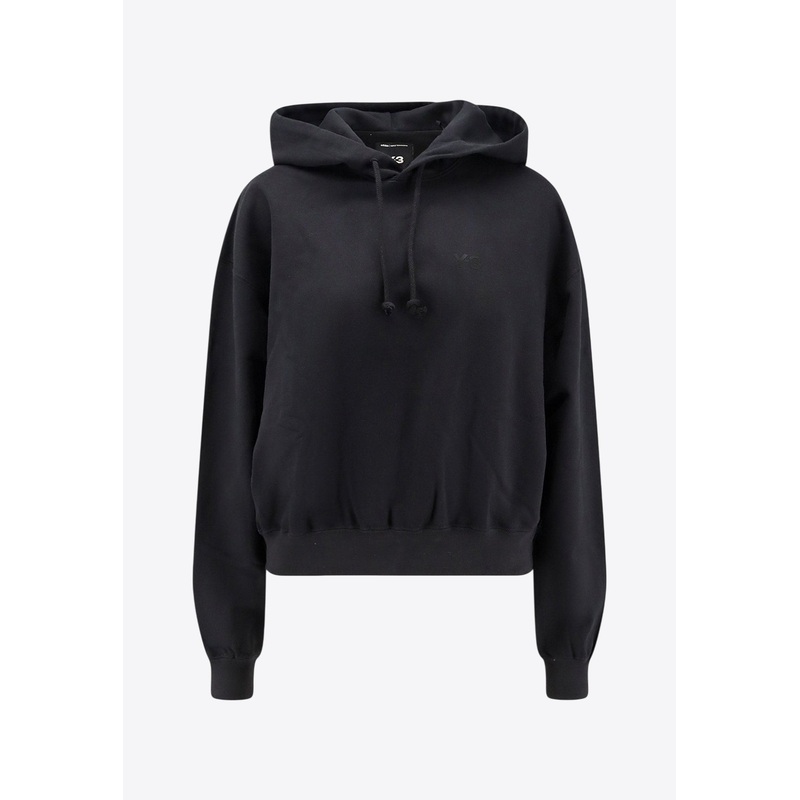 Logo Print Brushed Terry Hooded Sweatshirt