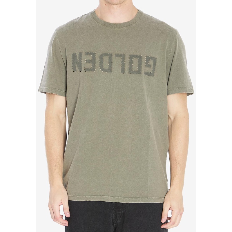 Reversed Golden Distressed T-shirt