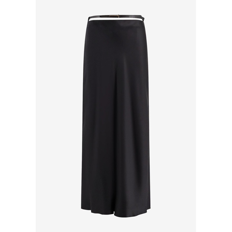 Silk Midi Skirt