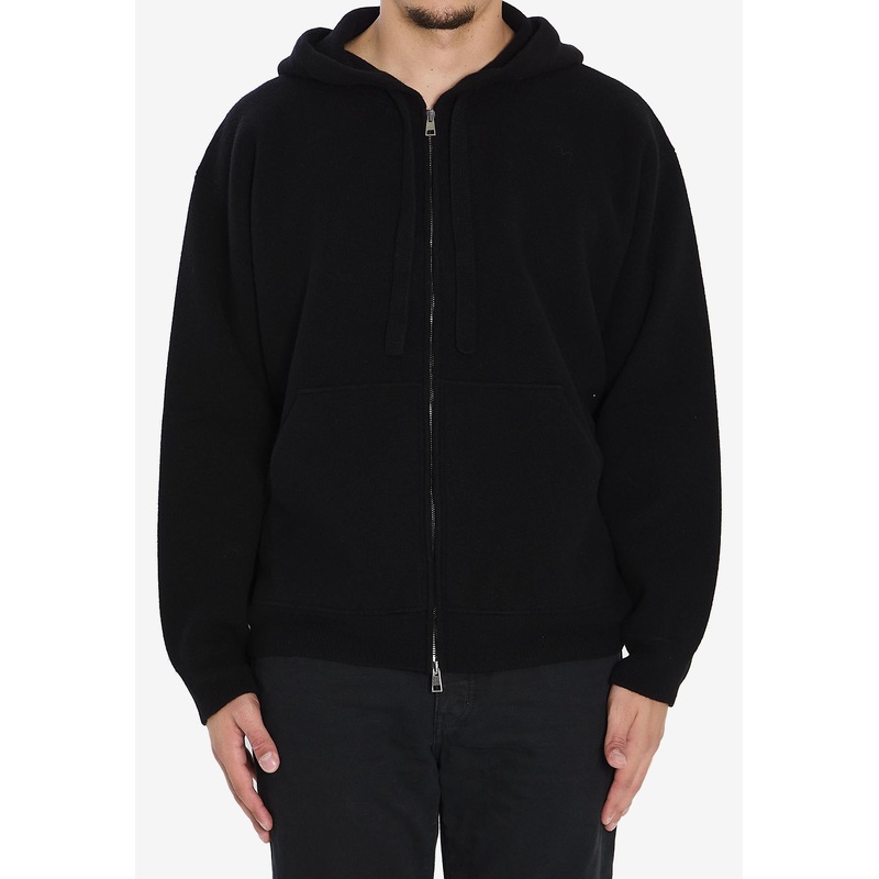Super-Fine Wool Hooded Sweatshirt