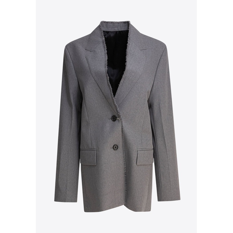 Wool Single-Breasted Jacket