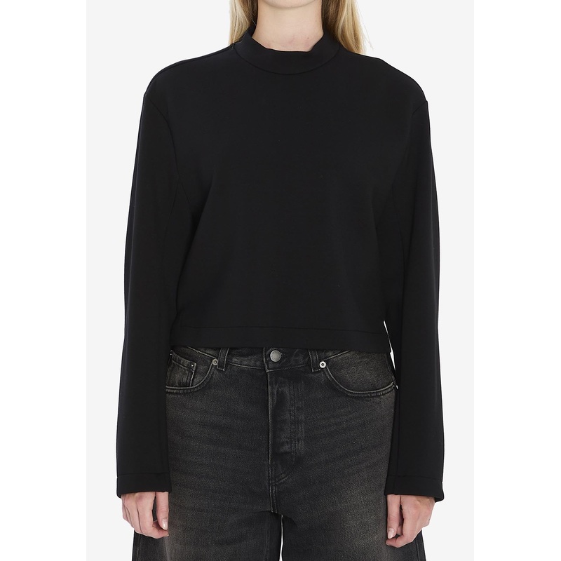 X EE72 by Edward Enninful Logo Patch Crewneck Sweatshirt