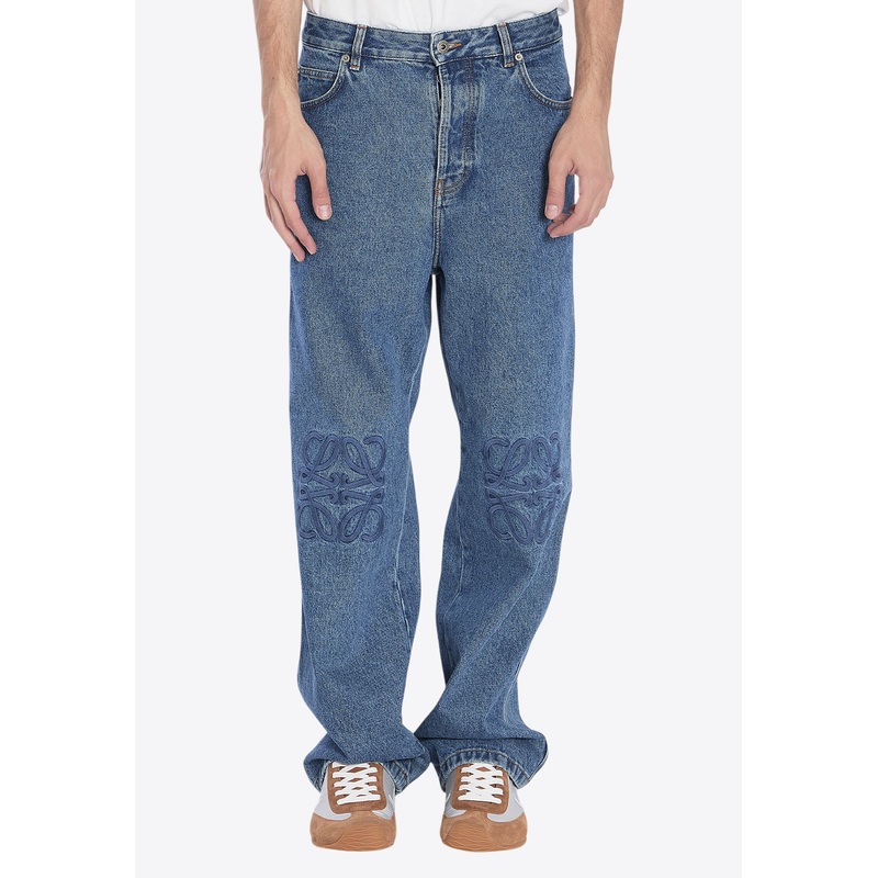 Anagram Washed Baggy Jeans