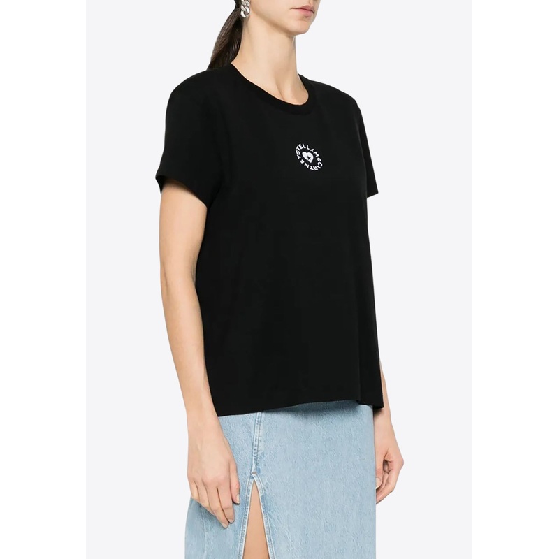 Heart Logo Print T-shirt