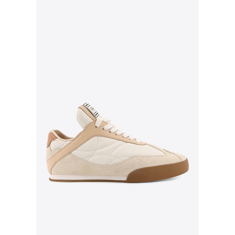 Kick Leather and Suede Low-Top Sneakers