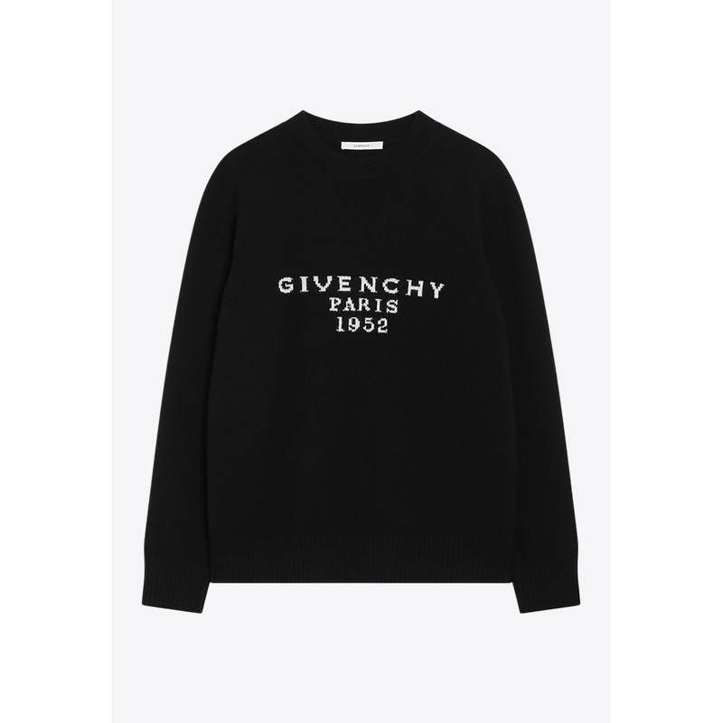 Logo Intarsia Wool and Cashmere Sweater