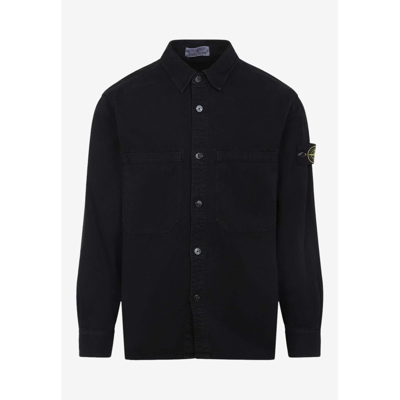 Logo-Patch Long-Sleeved Shirt