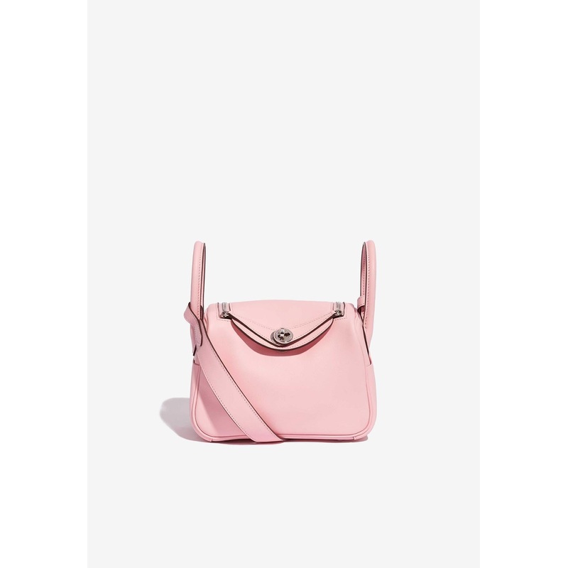 Mini Lindy 20 in Rose Sakura Swift with Palladium Hardware