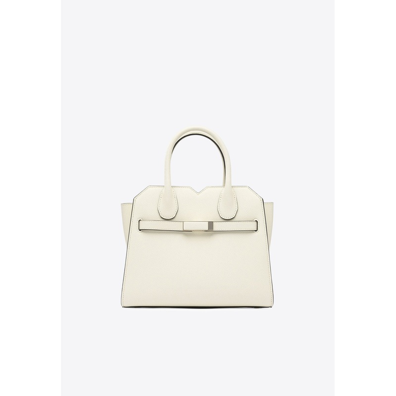 Mini Milano Leather Top Handle Bag