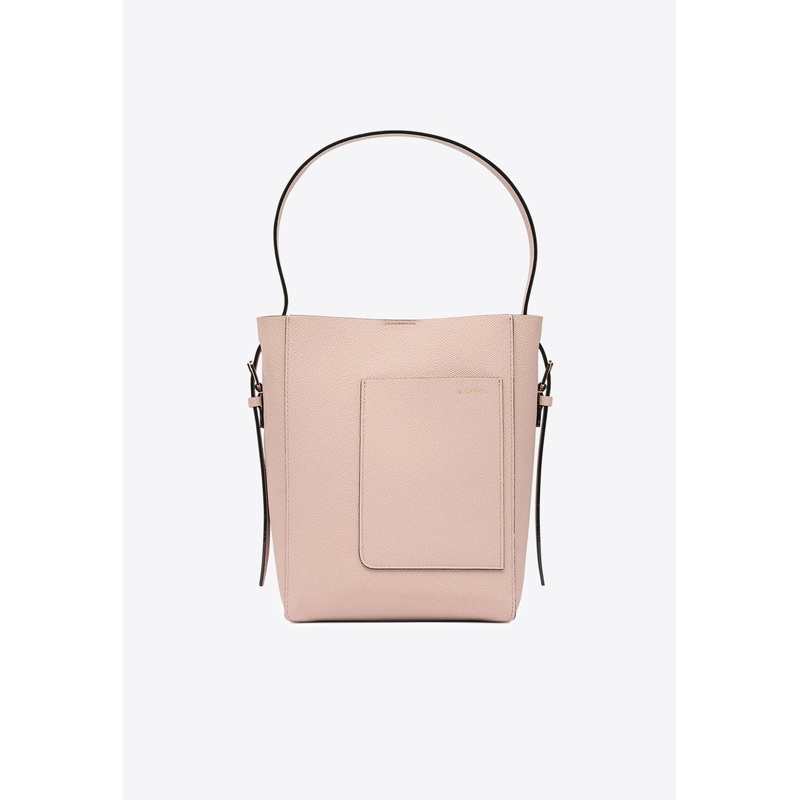 Mini Soft Leather Bucket Bag