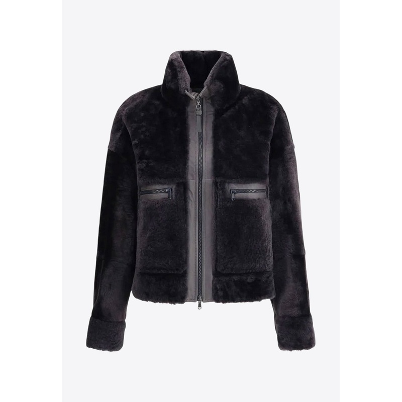 Shearling Zip-Up Jacket